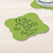 Thanksgiving zegenen kartonnen onderzetters (Gekanteld)