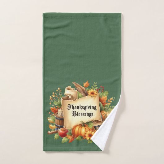 Thanksgiving zegenende handdoek (Handdoek)