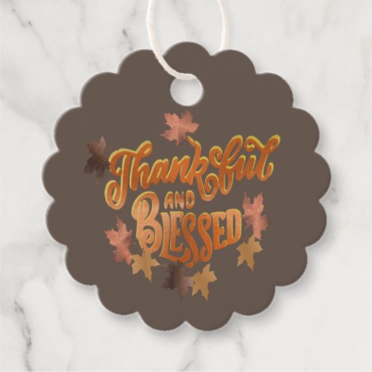 Thanksgiving zonder dank en cadeau Labels (Voorkant)