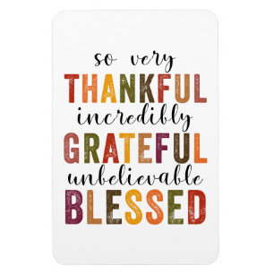 Thanksgiving zonder dank voor de grateful Blessed Magneet