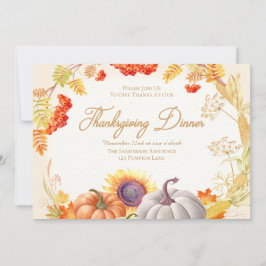 Thanksgiving zonnebloem - binneninrichting kaart