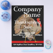 Thanksgiving - zwarte vrijdagbladbrochure flyer (Enkel)