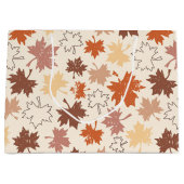 Thanksgivingen dag ontwerp, herfst natuurlijke bla groot cadeauzakje (Voorkant)