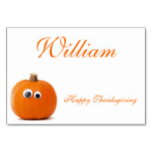 Thanksgivingen plaatsen kaarten met grappige pompo (Achterkant)