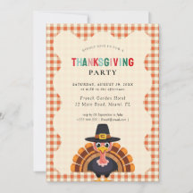 Thanksgivingfeest Uitnodiging