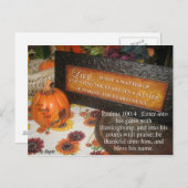 Thanksgivinng briefkaart (Voorkant / Achterkant)