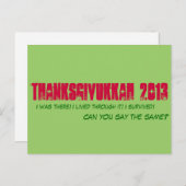 Thanksgivukkah 2013 - Briefkaart (Voorkant / Achterkant)