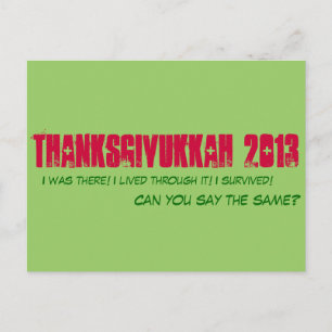 Thanksgivukkah 2013 - Carte postale