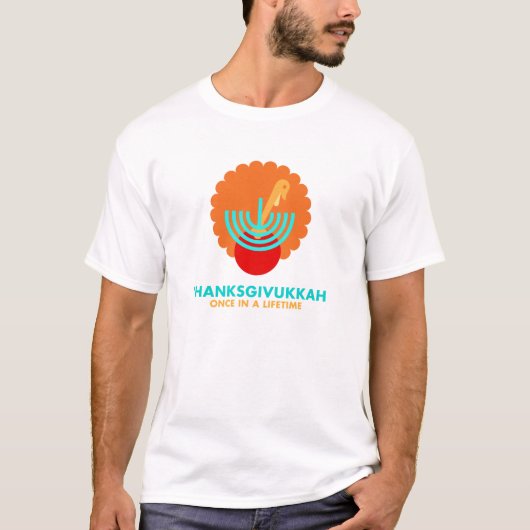 thanksgivukkah een in leven t-shirt (Voorkant)