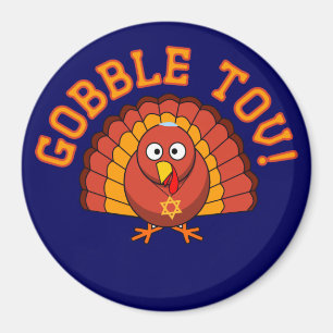 Thanksgivukkah Gobble Tov Turquie Magnet