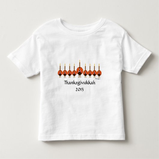 Thanksgivukkah Toddler T-Shirt (Voorkant)