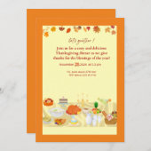 thanksguiving uitnodiging card (Voorkant / Achterkant)