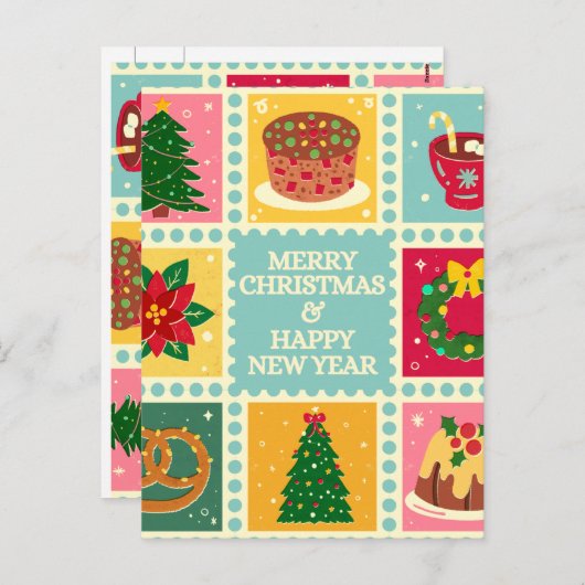 Thanku card feestdagenkaart (Voorkant / Achterkant)