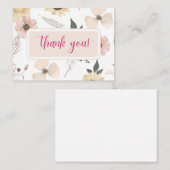 Thankyou card notitiekaartje (Voorkant / Achterkant)