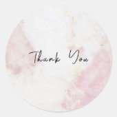 ThankYou Sticker - Pink Marble (Devant)