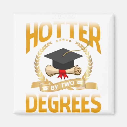 Thans Hotter, 2 graden Bachelor Master Doctor Magneet (Voorkant)