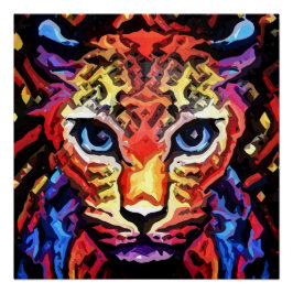 That Colorful Leopard Look Perfect Poster