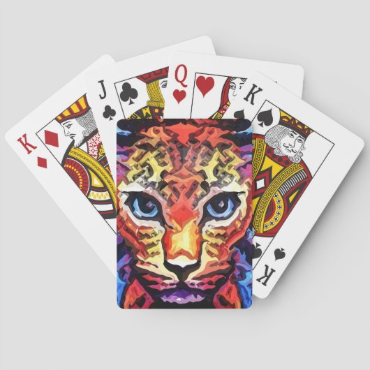 That Colorful Leopard Look  Pokerkaarten (Achterkant)