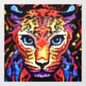 That Colorful Leopard Look Raamsticker (Vel)