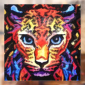 That Colorful Leopard Look Raamsticker (Vel 2)