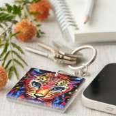 That Colorful Leopard Look  Sleutelhanger (Voorkant Rechts)