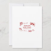 That’s Amore Italian Doodle bridal shower Kaart (Achterkant)