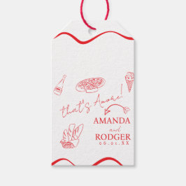 That’s Amore Italian Doodles Wedding Cadeaulabel