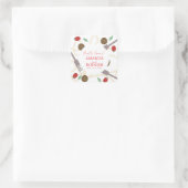 That’s Amore Italian Pasta Wedding Vierkante Sticker (Tas)