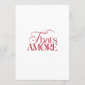 That’s Amore Red Bridal Shower invitation (Dos)