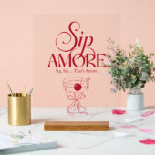 That’s Amore Red hand drawn Bridal Shower (Mariage)