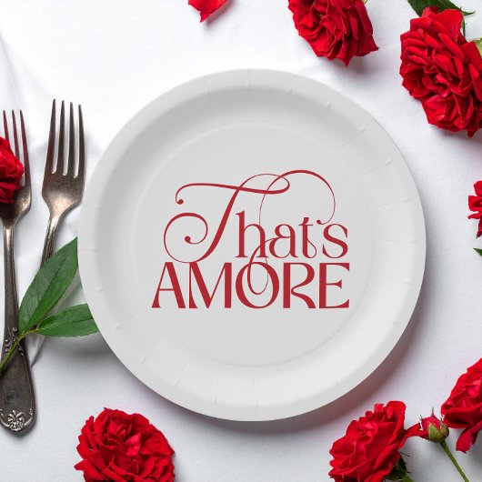 That’s Amore Red script Bridal Shower Papieren Bordje