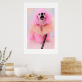 That’s Hot That’s Pink Retro Kawaii Poodle Poster (Cuisine)