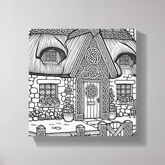 Thatch Cottage #12 Canvas Afdruk (Voorkant)