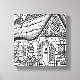 Thatch Cottage #16 Canvas Afdruk