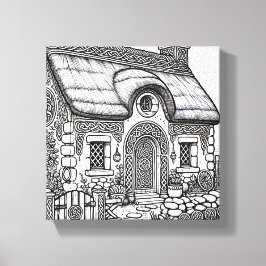 Thatch Cottage #19 Canvas Afdruk