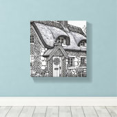 Thatch Cottage #20 Canvas Afdruk (Insitu (Houten vloer))