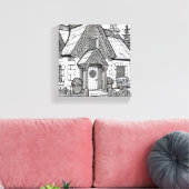 Thatch Cottage #27 Canvas Afdruk (Insitu (Woonkamer))