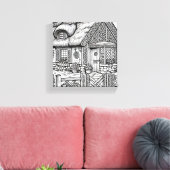 Thatch Cottage #28 Canvas Afdruk (Insitu (Woonkamer))