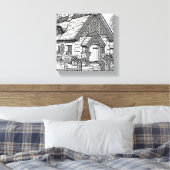 Thatch Cottage #29 Canvas Afdruk (Insitu (Slaapkamer))