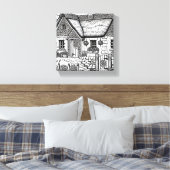 Thatch Cottage #2 Canvas Afdruk (Insitu (Slaapkamer))