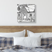 Thatch Cottage #30 Canvas Afdruk (Insitu (Slaapkamer))