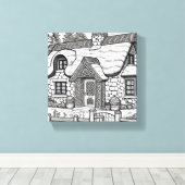 Thatch Cottage #32 Canvas Afdruk (Insitu (Houten vloer))