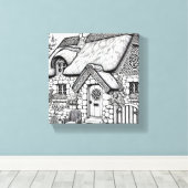 Thatch Cottage #34 Canvas Afdruk (Insitu (Houten vloer))