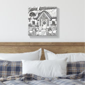 Thatch Cottage #35 Canvas Afdruk (Insitu (Slaapkamer))