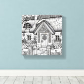 Thatch Cottage #35 Canvas Afdruk (Insitu (Houten vloer))