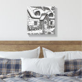 Thatch Cottage #36 Canvas Afdruk (Insitu (Slaapkamer))