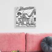 Thatch Cottage #37 Canvas Afdruk (Insitu (Woonkamer))