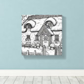 Thatch Cottage #40 Canvas Afdruk (Insitu (Houten vloer))