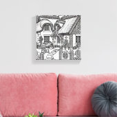 Thatch Cottage #41 Canvas Afdruk (Insitu (Woonkamer))