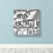 Thatch Cottage #41 Canvas Afdruk (Insitu (Houten vloer))